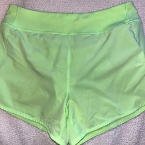 Light Neon Green Athleta Shorts